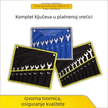 Set ključeva 6–32 mm, puni raspon, dvostruka namjena, konveksni, ravni i konkavni rebrasti ključevi