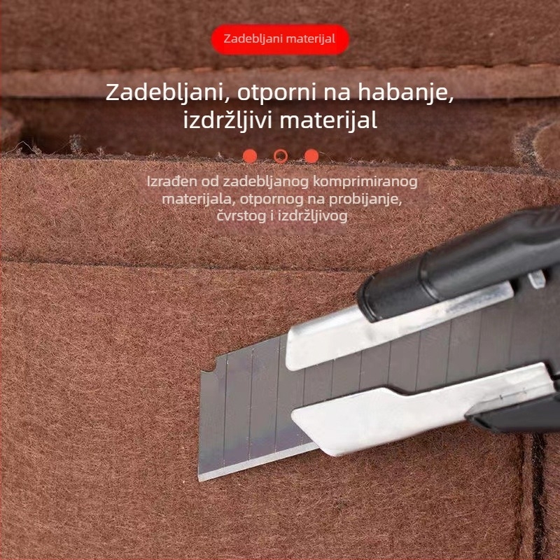 Torba za ekser za stolare i građevinske radnike, izdržljiva torba za alat s kaišem i kutijom za ekser