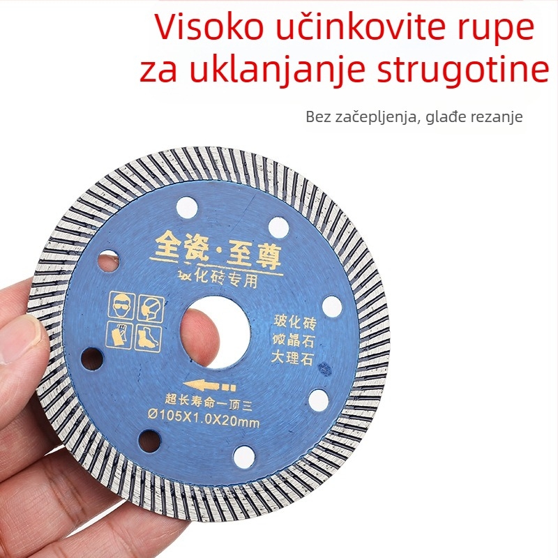 Set od tri lista za rezanje pločica, ultra-tanki 0,8 mm, za vitrifikirane pločice i mramor