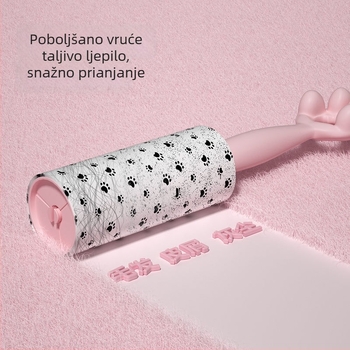 Yunlei ljepljivi valjak za uklanjanje dlaka s izmjenjivim rolicama, za dlake mačke i odjeću