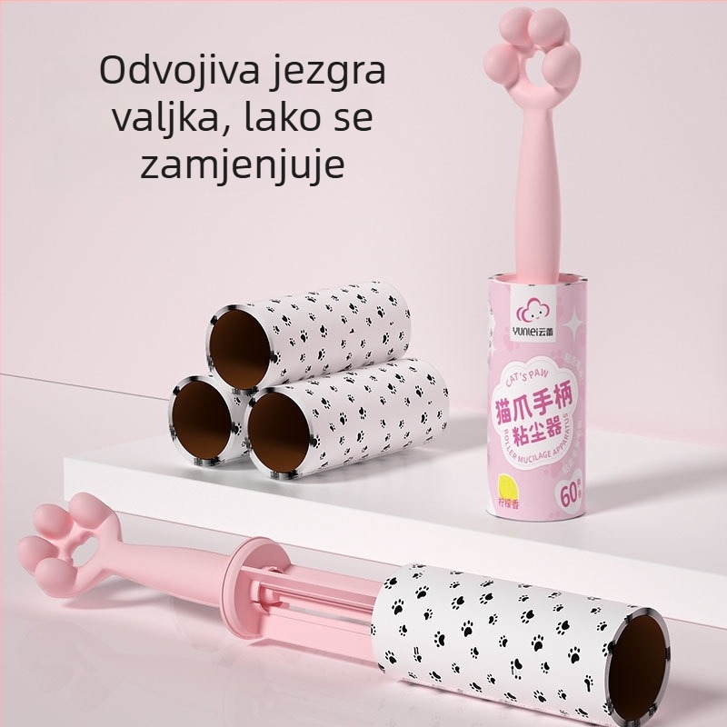 Yunlei ljepljivi valjak za uklanjanje dlaka s izmjenjivim rolicama, za dlake mačke i odjeću