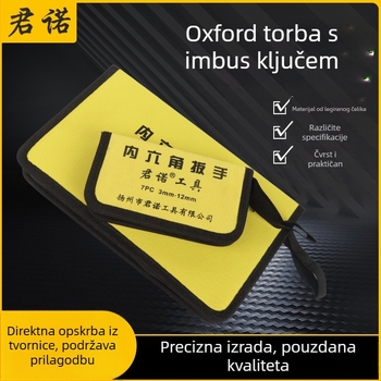 Set šesterokutnih ključeva serije Oxford Bag, legirani čelik, metrički promjeri, s produženim držačem
