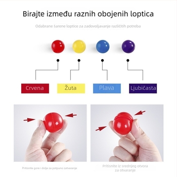 Prozirna acryl kutija za lutriju, male, srednje i velike veličine, plakat-stil, s kuglicama i nagradnim naljepnicama