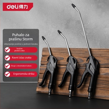Deli pneumatski pištolj za puhanje prašine i zraka DL7631 DL-XQ01 XQ02 XQ04Z DL-XQ05Z