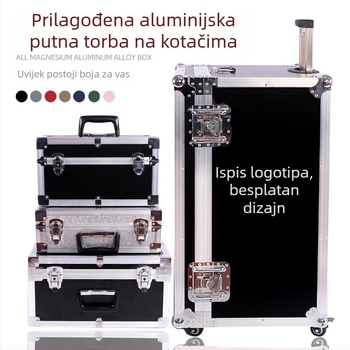 Prilagođena kutija za instrumente od aluminijske legure, velika avion-kutija s ojačanim panelima i amortizacijom udaraca