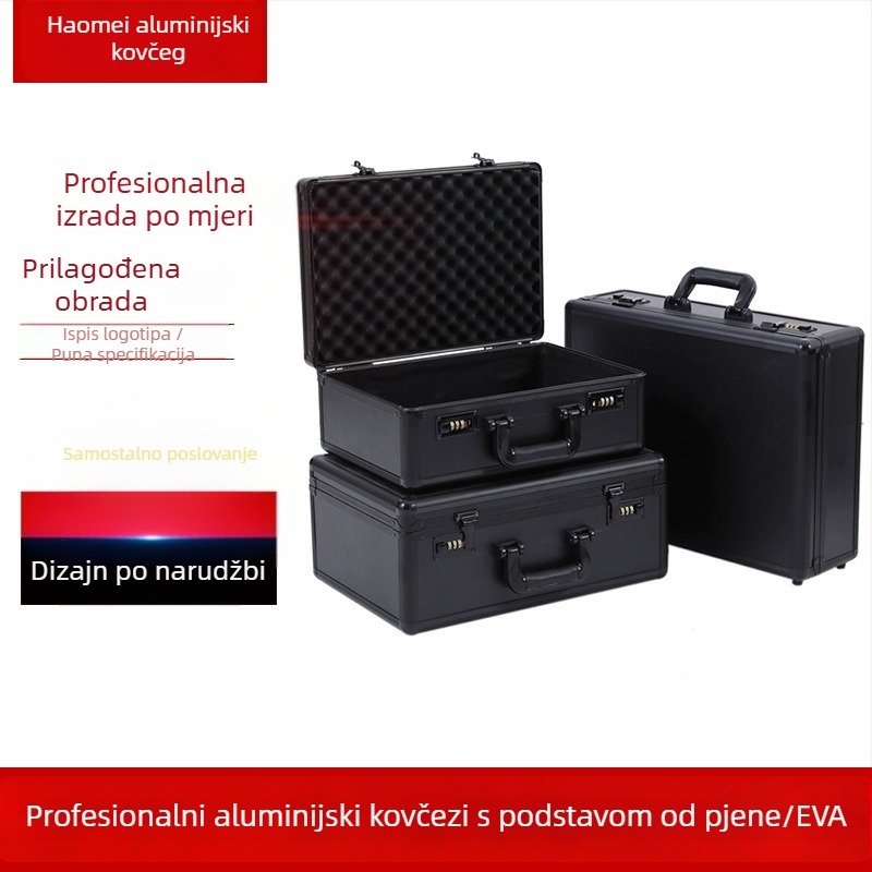 Prilagođeni aluminijski flight case za alate i opremu, prijenosna kutija za instrumente, kolutni transportni kovčeg