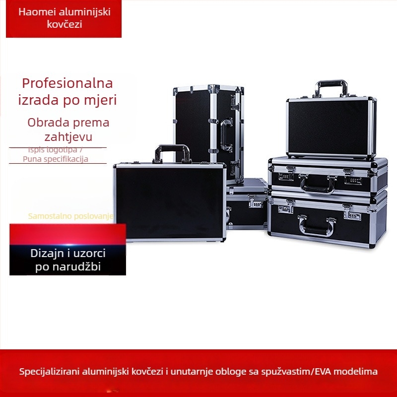 Prilagođeni aluminijski flight case za alate i opremu, prijenosna kutija za instrumente, kolutni transportni kovčeg