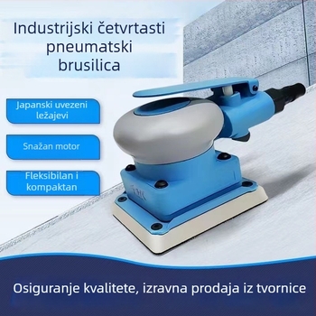 75×100 kvadratni pneumatski brusilica-polirka za završnu obradu lakiranih površina, tekstura narančine kore, za automobile, hardver i namještaj.
