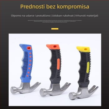 Mini čekić s kandžom, kratka drška, višenamjenski alat za postavljanje i vađenje čavli, kućna uporaba