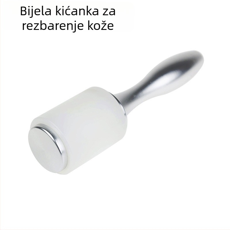 Čekić za izradu kože s nylon glavom i aluminijskom drškom, okrugla glava, 18,5 cm