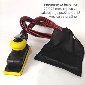 Pneumatska suha brusilica bez prašine za automobilsku popravku, pravokutna brusilica za papir 70×198 mm