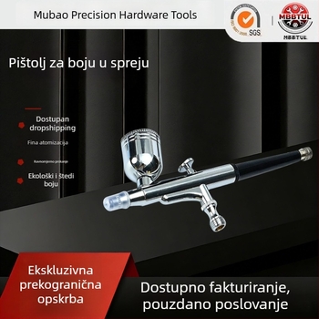 Aerograf model 130 s pumpom za početnike, mlaznice 0,2–0,3 mm za bojenje i umjetničko crtanje