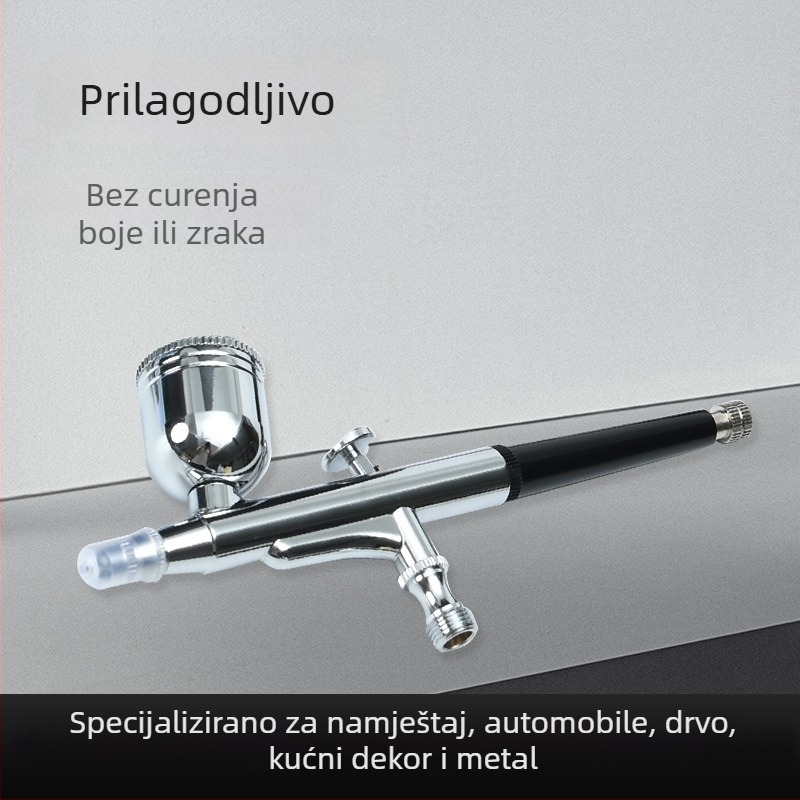 Aerograf model 130 s pumpom za početnike, mlaznice 0,2–0,3 mm za bojenje i umjetničko crtanje