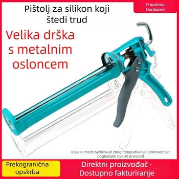 Teški pištolj za silikon i strukturna ljepila, uštedu snage, sprječavanje kapanja, automatsko zaustavljanje ljepila
