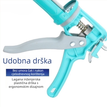 Teški pištolj za silikon i strukturna ljepila, uštedu snage, sprječavanje kapanja, automatsko zaustavljanje ljepila