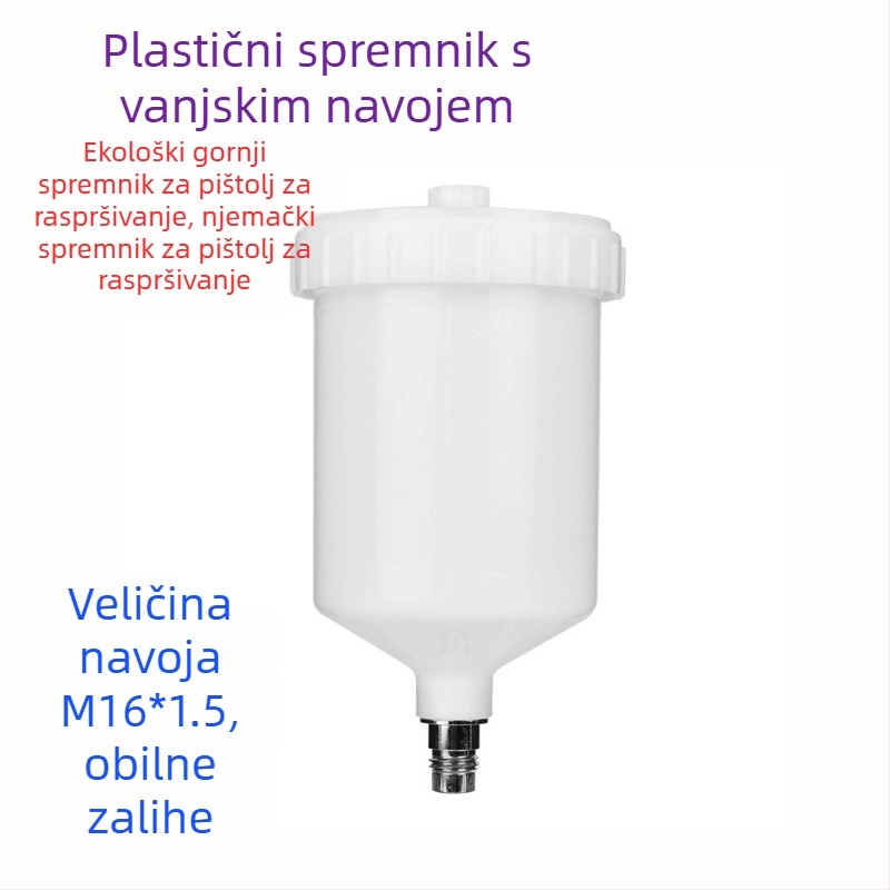 600 ml plastična posuda za boju za sprej pištolj