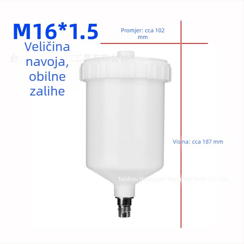 600 ml plastična posuda za boju za sprej pištolj
