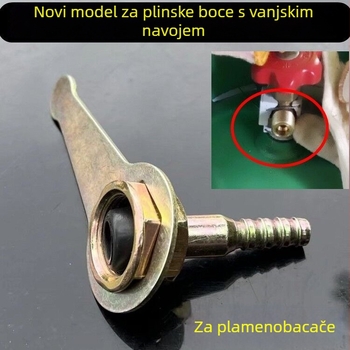 Spoj LPG boca s vanjskim i unutarnjim navojem, novi set dodatne opreme za plamenik za visoke temperature