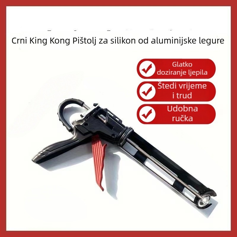 Aluminijski polukružni pištolj za brtvilo s 360° rotacijom, za kućnu obnovu