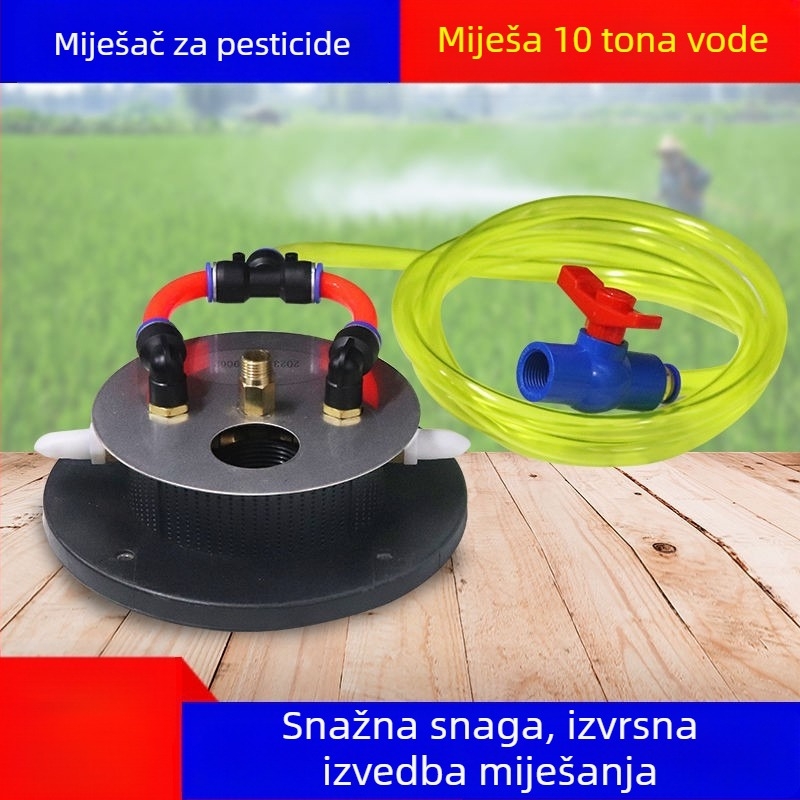 Automatski miješalnik za poljoprivredne pripravke s pogonom na zrak i raspršivač