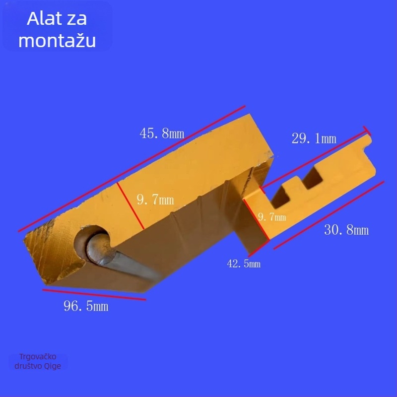 Aluminijska legura – unutarnji i vanjski instalacijski lokator za krilo prozora, nosač i brzo alat za toplinski odvojene prozore