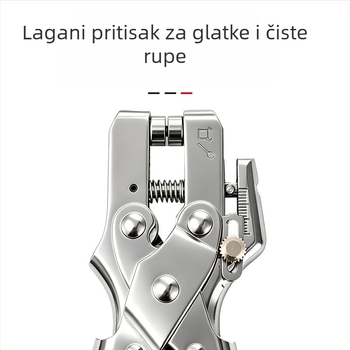 165 mm kromirane kliješta za rupe – višenamjenski alat za metalne očice