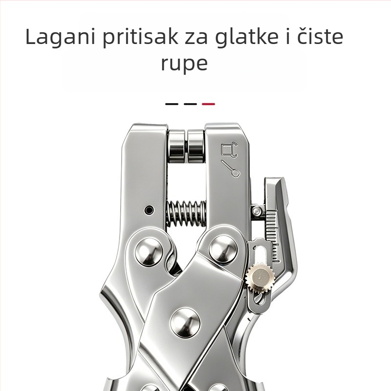 165 mm kromirane kliješta za rupe – višenamjenski alat za metalne očice
