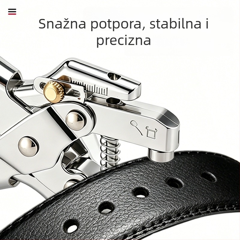 165 mm kromirane kliješta za rupe – višenamjenski alat za metalne očice