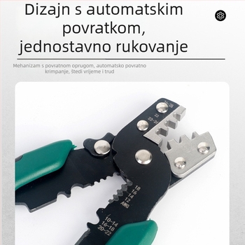 Višenamjenske kliješta za krimpanje i skidanje izolacije kablova, električni kabeli, mrežni kabeli i konektori