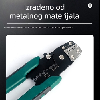 Višenamjenske kliješta za krimpanje i skidanje izolacije kablova, električni kabeli, mrežni kabeli i konektori