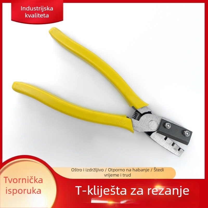 Klešta tipa T za rezanje i skidanje izolacije vodiča, višenamjenski električni kliješt za presivanje i rezanje kabelskih vodova