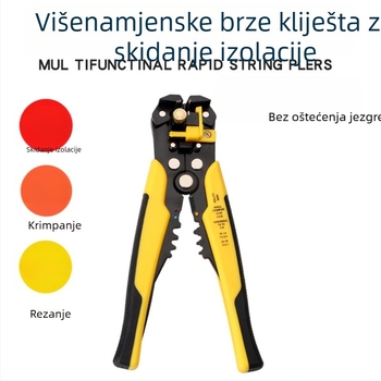Višenamjenski klešta za skidanje izolacije žica, europskog tipa koaksijalni kabel, automatsko krimpanje za TV kabel, u kutiji, vlastita marka