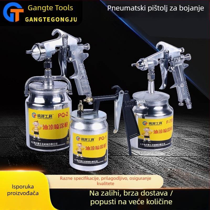 Steel Special pneumatski pištolj za bojanje, visoka atomizacija, za automobile i namještaj — industrijski pištolj za bojanje