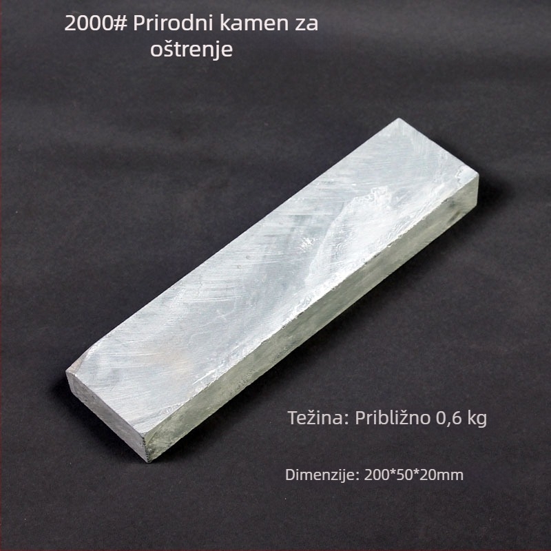 Prirodni ružičasti kamen za oštrenje, 2000 grit, fini uljni kamen, brusni blok s glatkim dnom