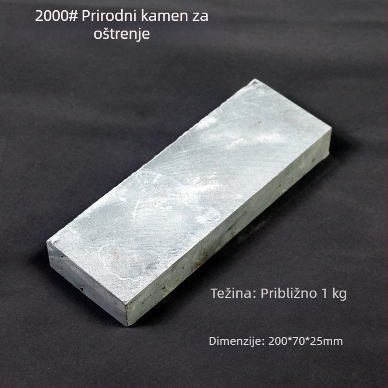 Prirodni ružičasti kamen za oštrenje, 2000 grit, fini uljni kamen, brusni blok s glatkim dnom