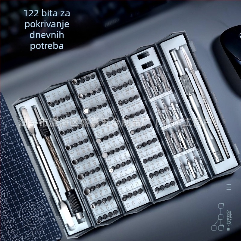 128-u-1 set odvijača za kućnu upotrebu, demontažu i popravak mobitela i računala, ručni odvijač