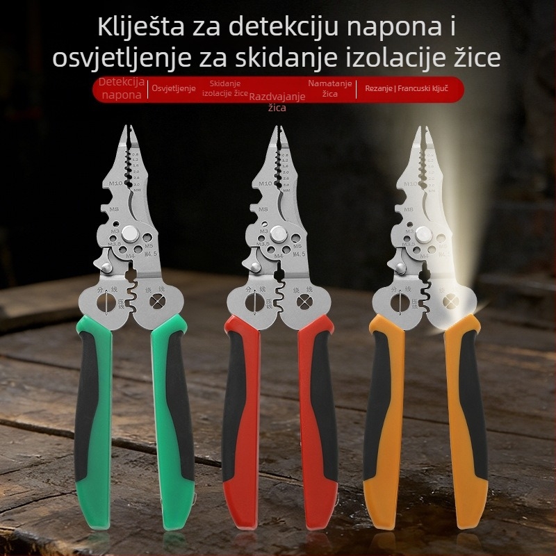 Fengxiang Višenamjenski klešta za uklanjanje izolacije žica, rezanje i krimpanje