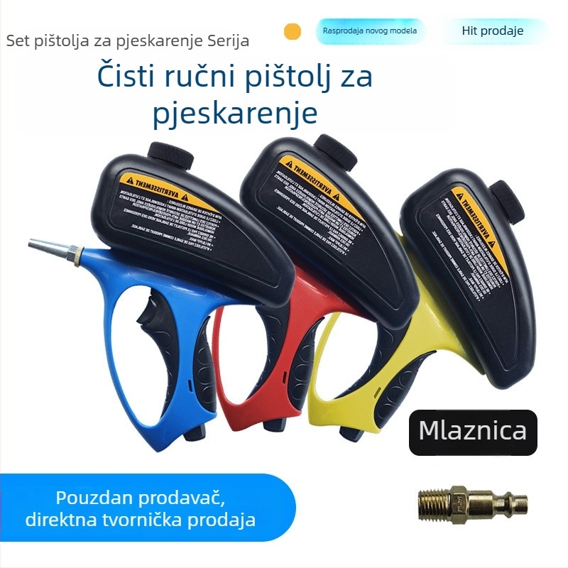 Pneumatski pištolj za pjeskarenje za arhitektonske dekoracije, pjeskarenje stakla, graviranje na nadgrobne ploče, antikorozijski pištolj za pjeskarenje