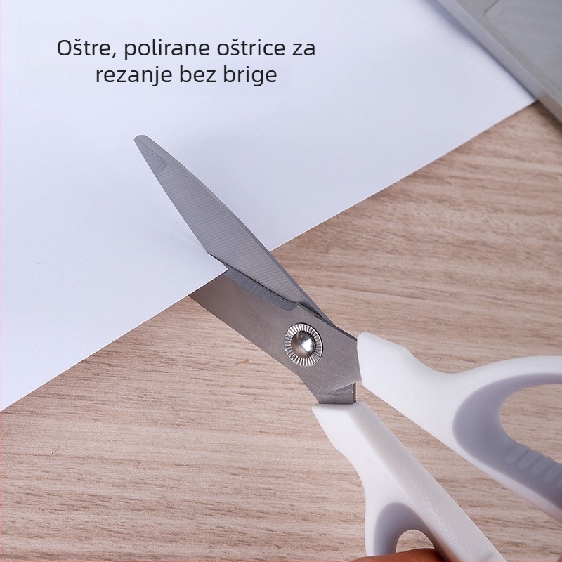 Nehrđajući čelične škare za ured, kućnu upotrebu, školu i ručne projekte; rezanje niti i papira.