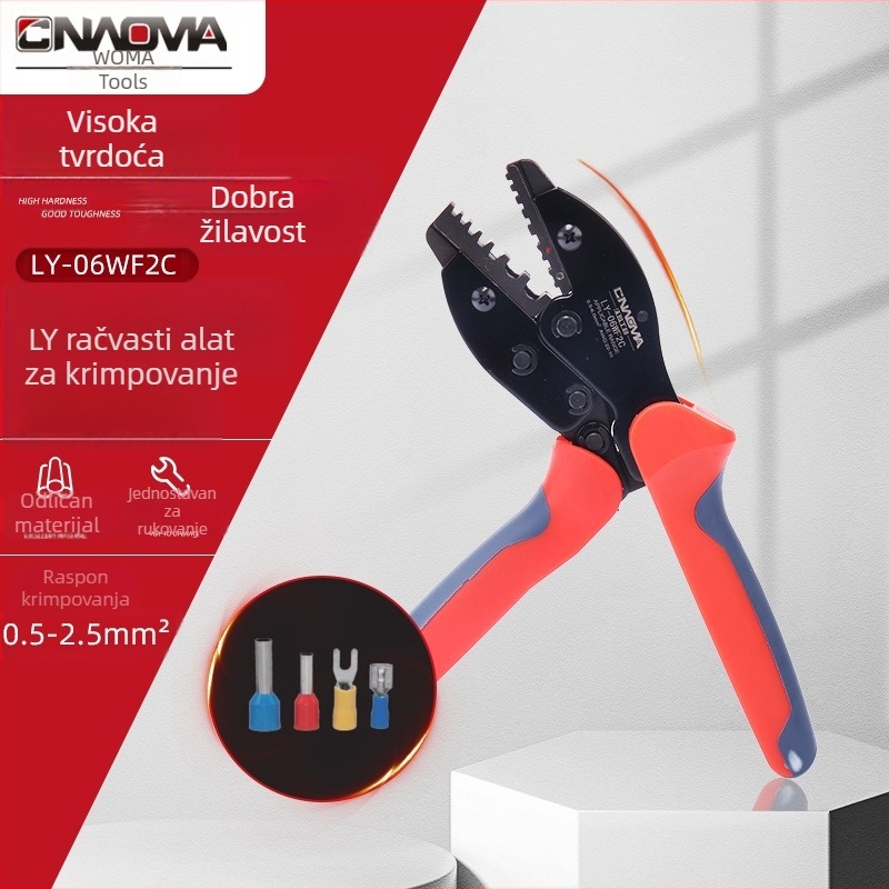LY-06WF2C Krimp kliješta s ratchetskim mehanizmom za terminale
