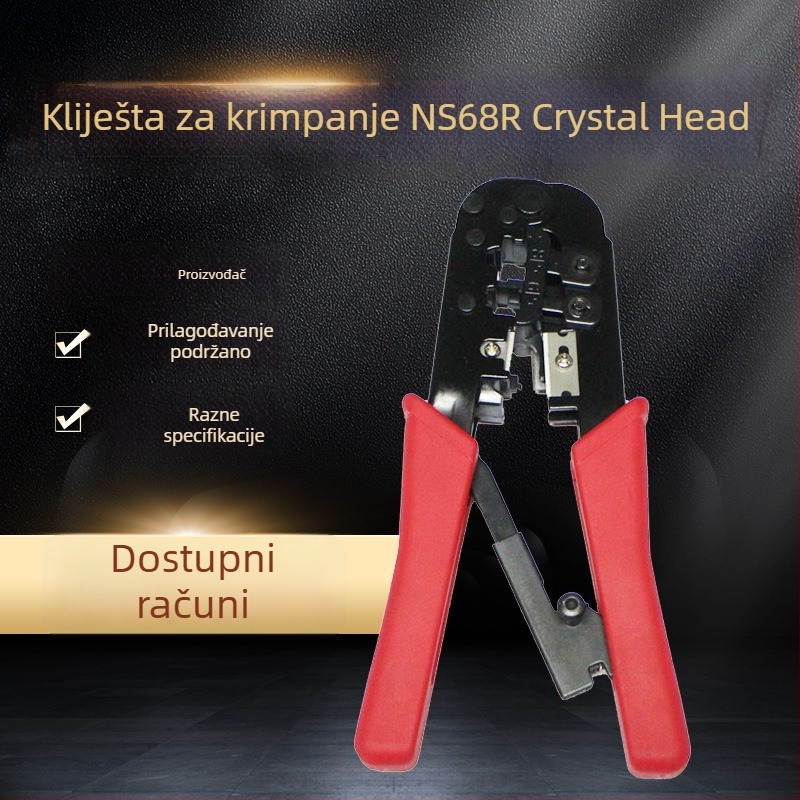568 kratke kliješta za crimpe RJ45 Crystal Head – model J45-11