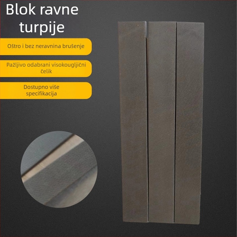 Boao Blok ravnog fajla, Više veličina, Visoka temperatura kaljenja, Grubo/Srednje/Fino zrno