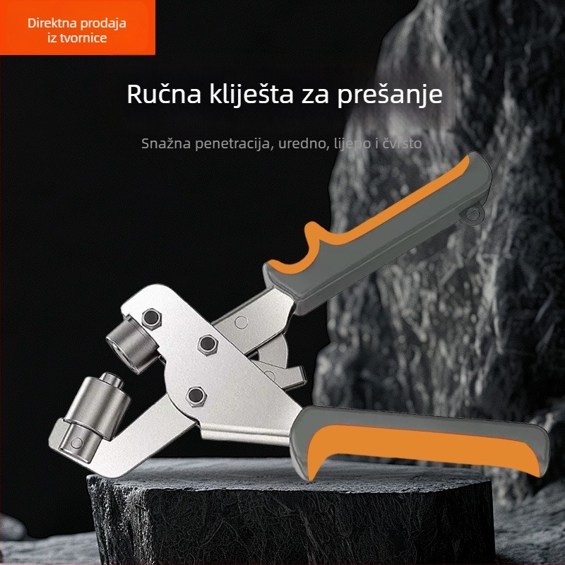 Višenamjenska kliješta za probijanje rupa i postavljanje očica – za kaiševe, kožu, papir i metal