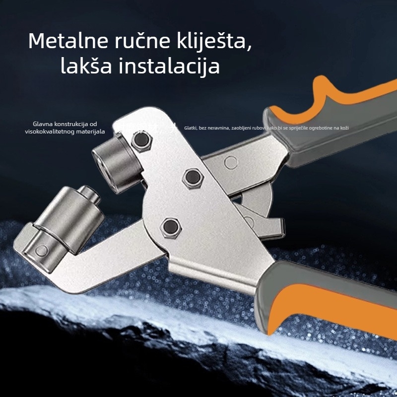 Višenamjenska kliješta za probijanje rupa i postavljanje očica – za kaiševe, kožu, papir i metal