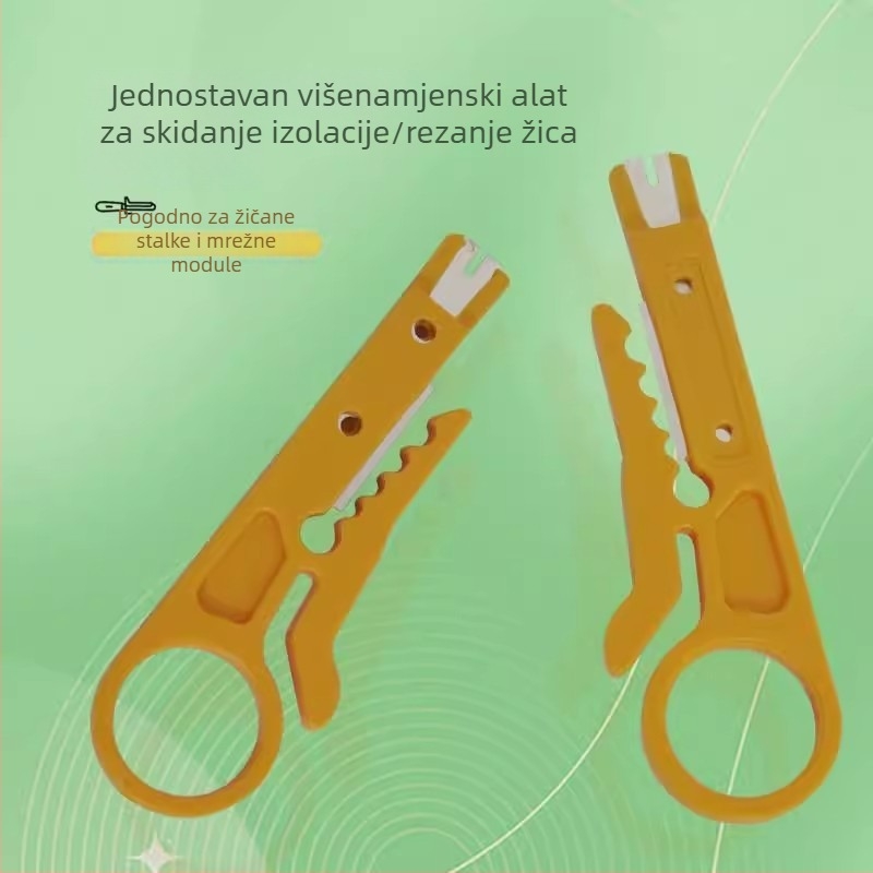 Višenamjenski alat za skidanje izolacije žica za koaksijalne i mrežne kablove