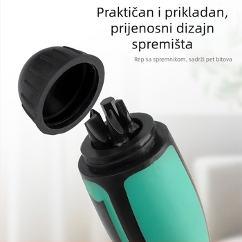 13-u-1 višenamjenski odvijač s klik-mehanizmom, teleskopni, Y-oblik trokutasti dizajn, magnetski krom-vanadijev čelik