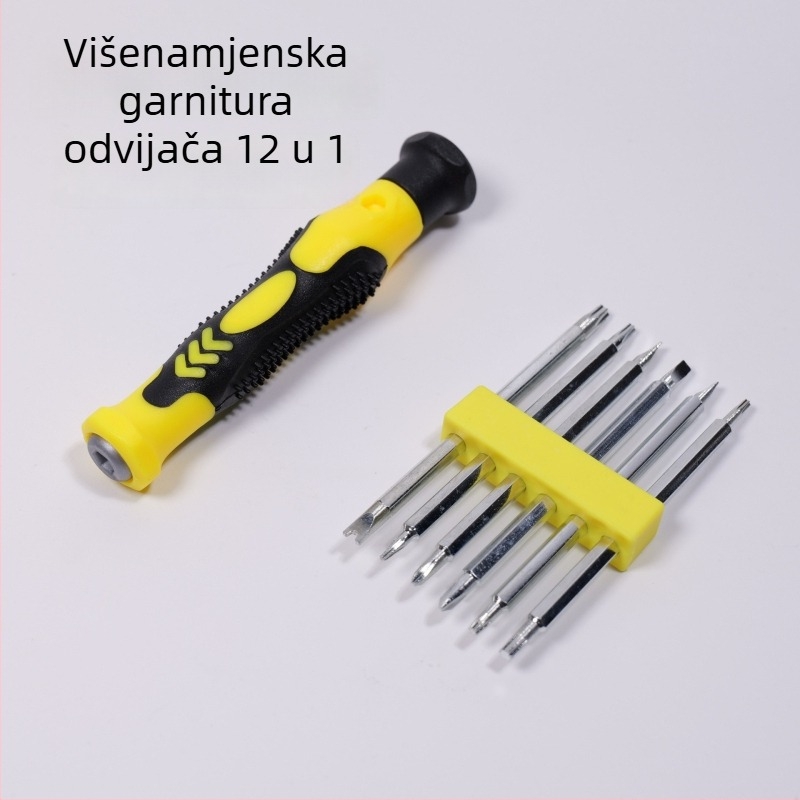 12-u-1 set odvijača s kućnim posebnim bitovima, višenamjenski alat za popravak i demontažu