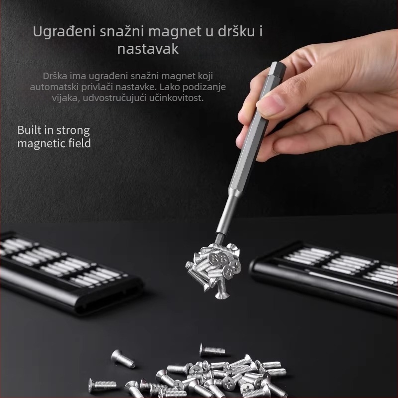 Set odvijača za profesionalni demontažu i precizne popravke mobilnih telefona i prijenosnih računala