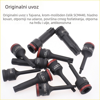 1/2 inčni pneumatski integrirani socket bit, 12,5 mm, Torx T25-T90