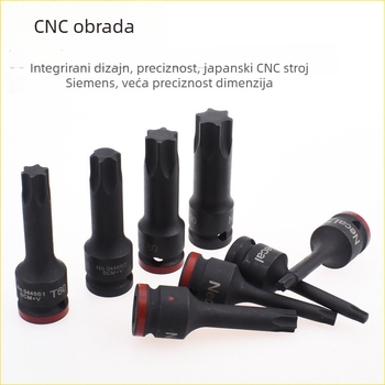 1/2 inčni pneumatski integrirani socket bit, 12,5 mm, Torx T25-T90